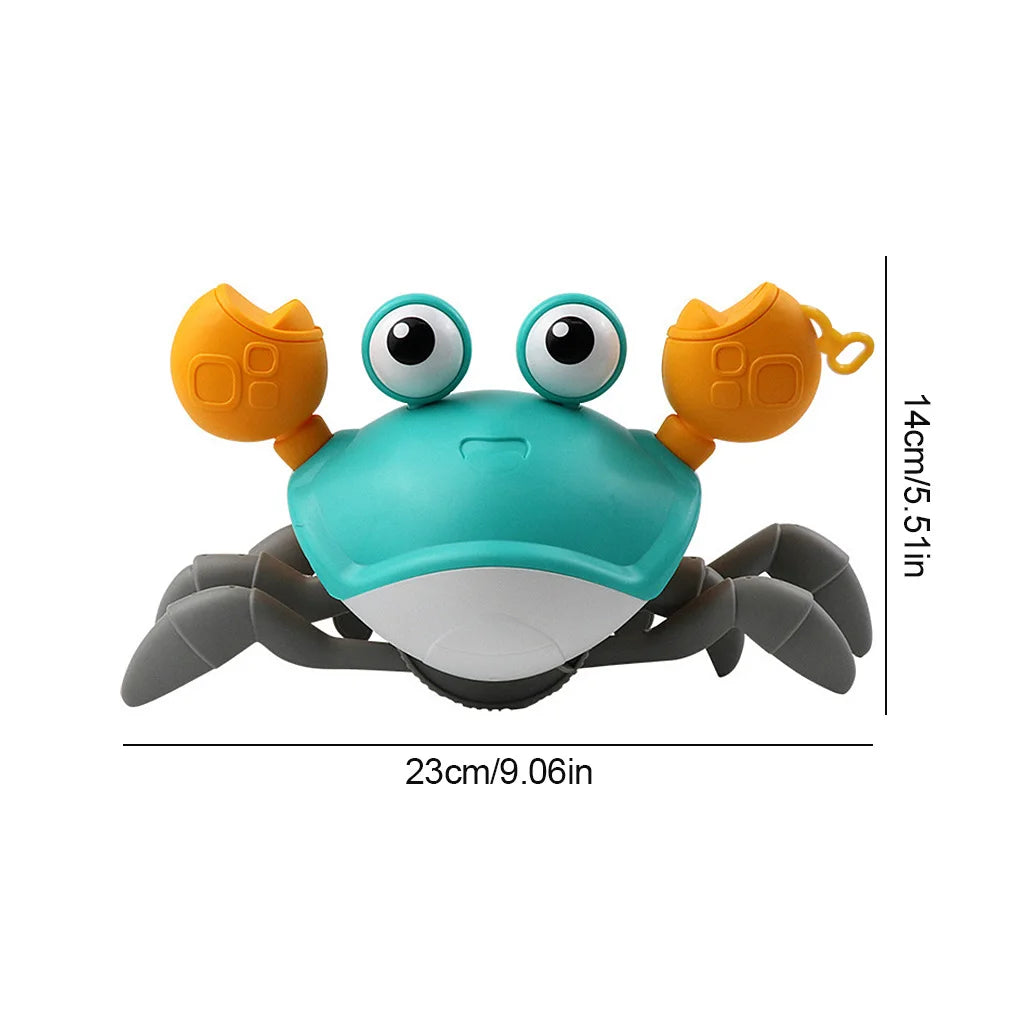 Baby Bath Tub Water Play Crab Toy Clockwork Portable Beach Children Shower Accessory Baby Pulling a String to Learn to Walk