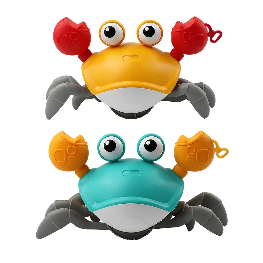 Baby Bath Tub Water Play Crab Toy Clockwork Portable Beach Children Shower Accessory Baby Pulling a String to Learn to Walk